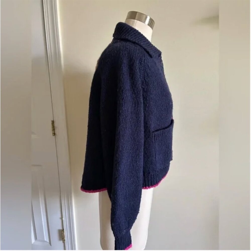 Anthropologie NWT The Jesse Dog Icon Cardigan Sweater Pilcro size XS - Picture 4 of 10